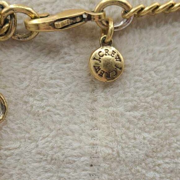 J Crew Orange Flower Petal Necklace - Picture 2 of 8